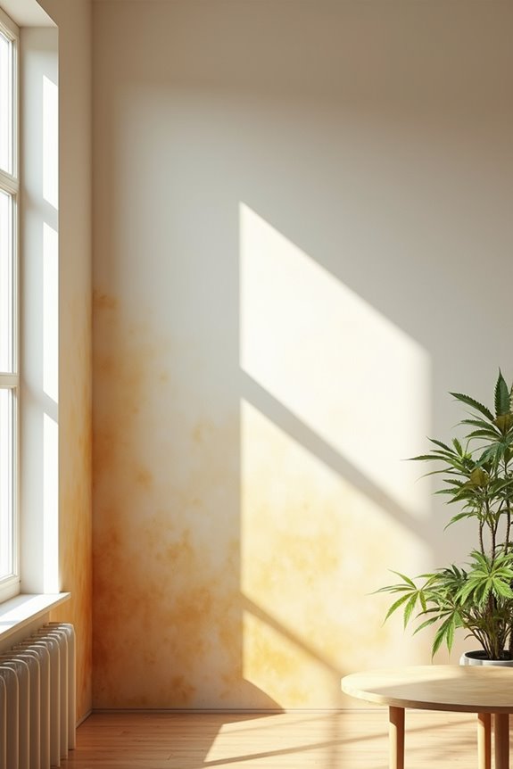 nicotine stains vs cannabis residue
