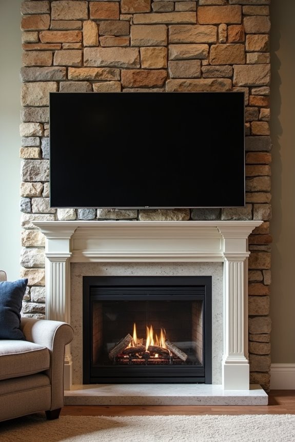 optimal tv mounting height 42 48 inches