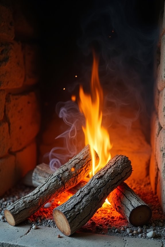 seasoned wood hot fires regular inspections