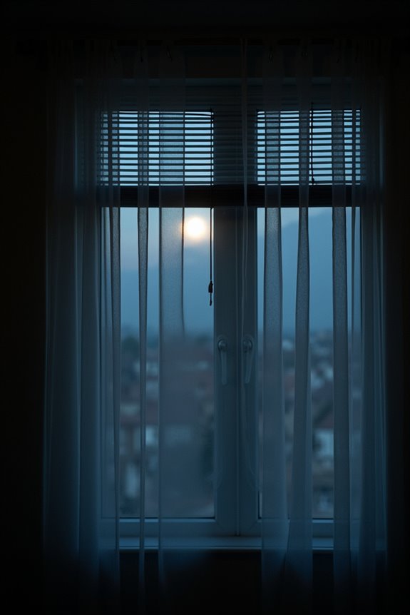 sheer curtains with layered blinds