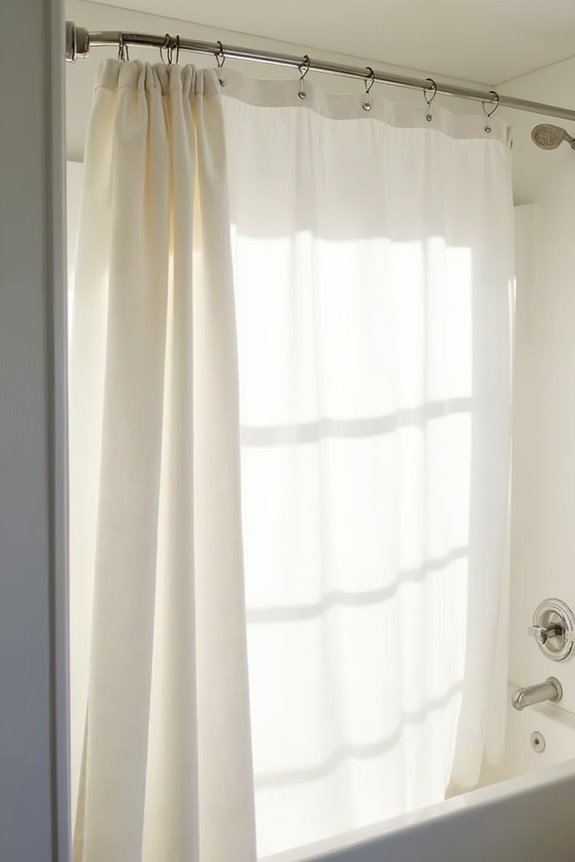 shower width curtain coverage guidance