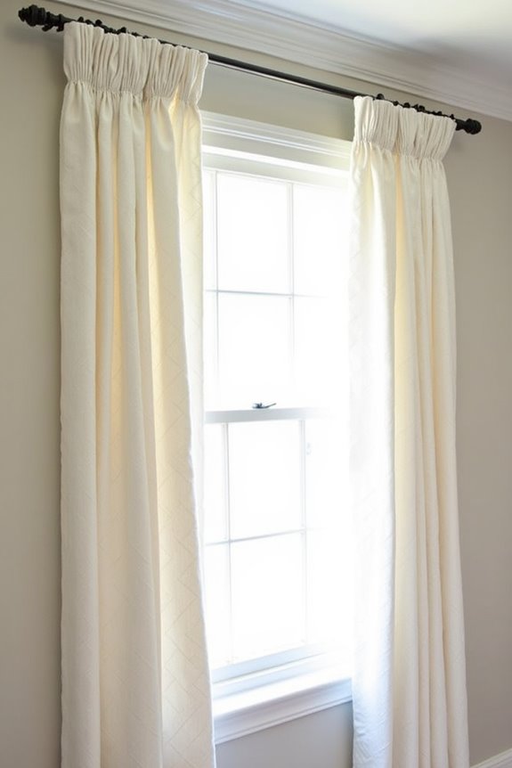 smooth even curtain holdback test
