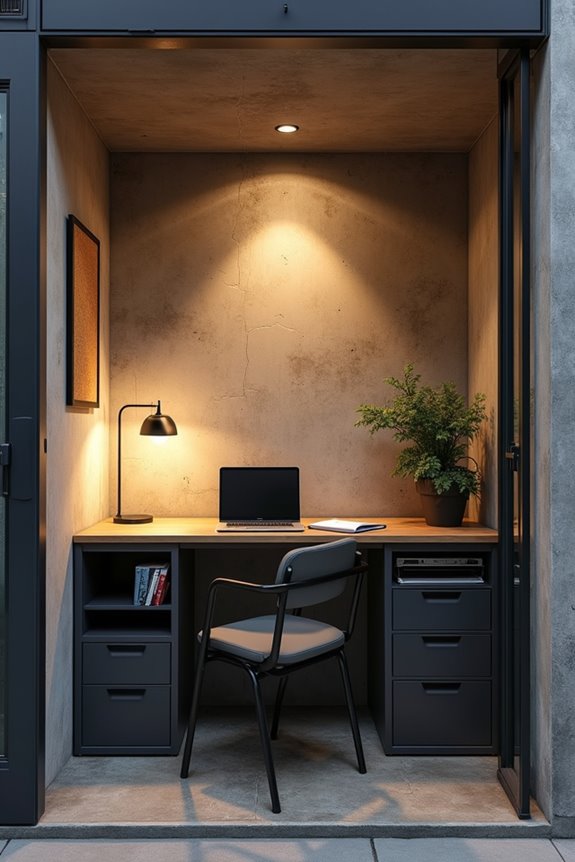 strategic zoned storage office setup