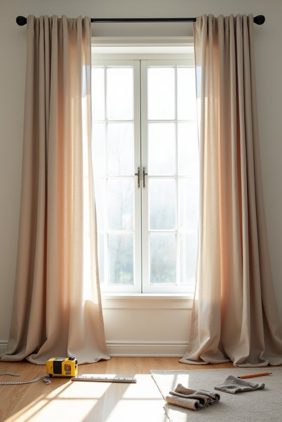 test run curtain installation confirmation