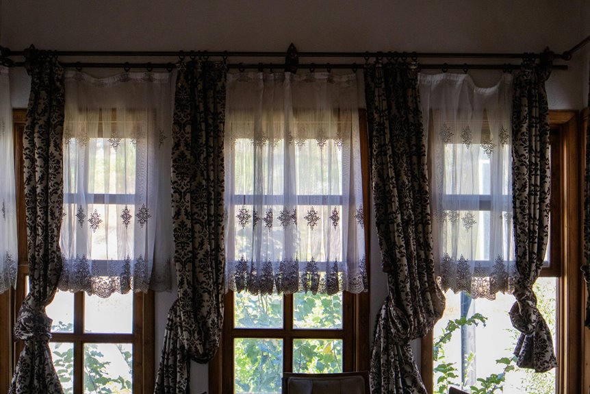where to position curtain holdsbacks