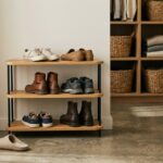 shoe rack closet organization