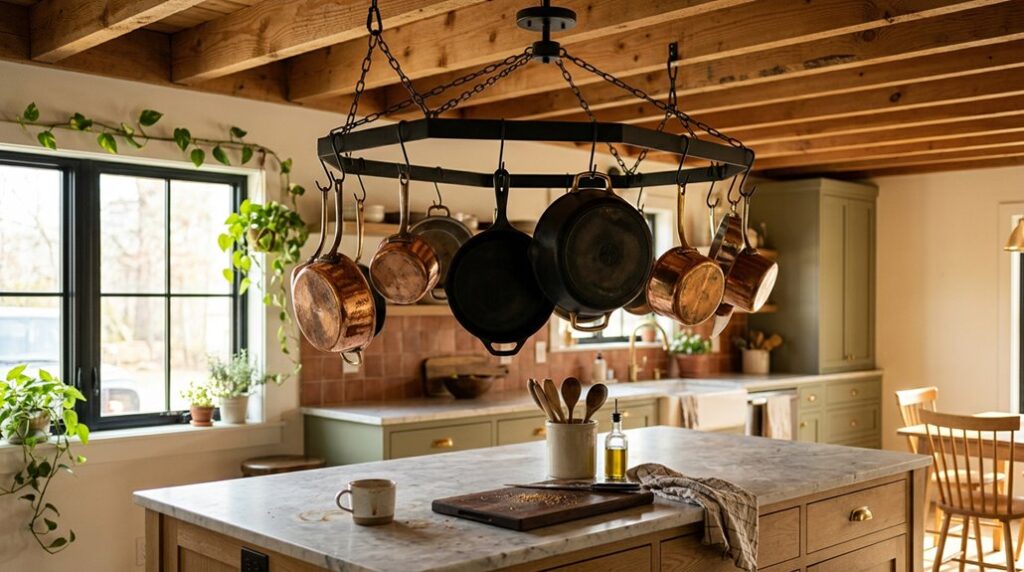 space maximizing 2026 ceiling pot racks